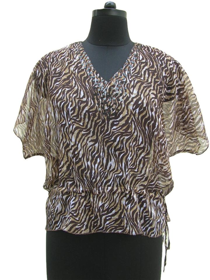Designer Daily Wear Chiffon Kurti Top