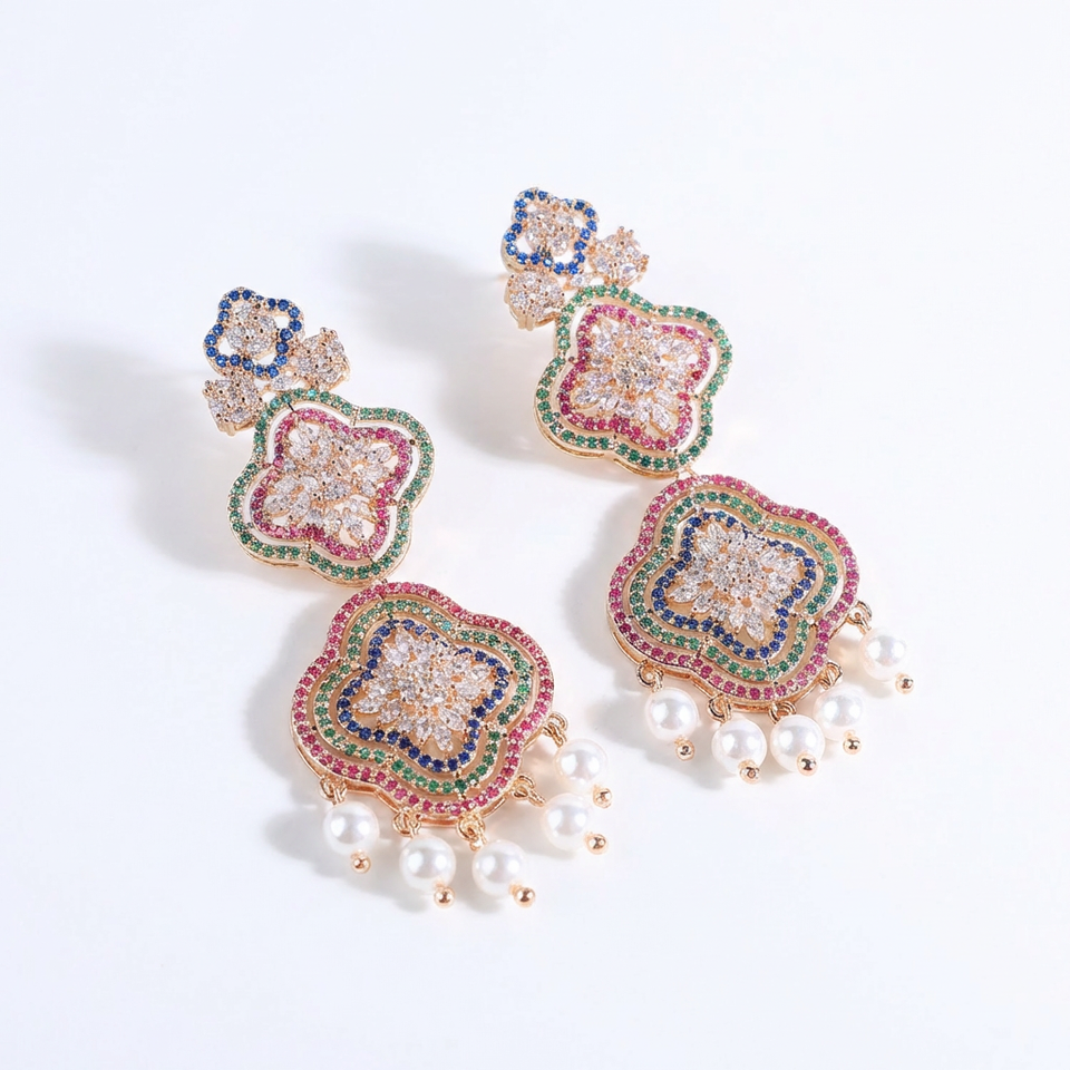 Traditional Gold Plated Jhumka Earrings