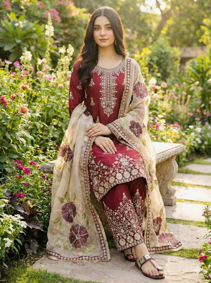 Pure Silk Digital Print Palazzo Set