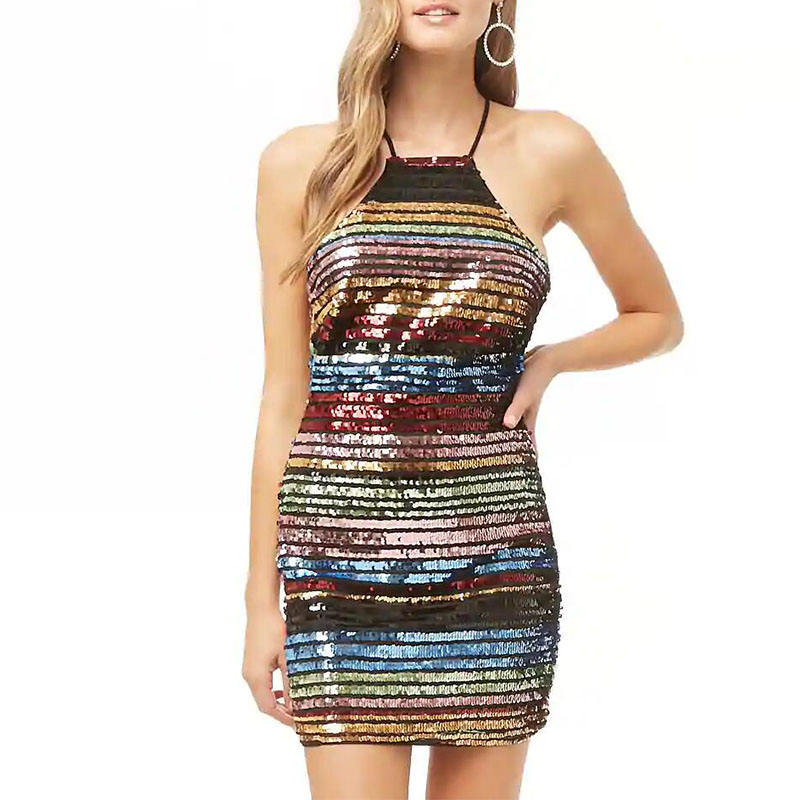 Sequin Bodycon Mini Dress