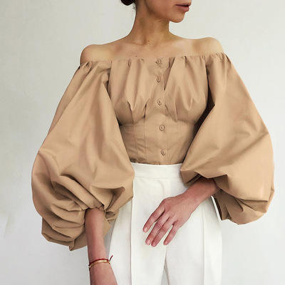 Off-Shoulder Puff Sleeve Blouse