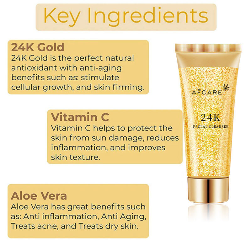 24K Gold Luxury Facial Cleanser