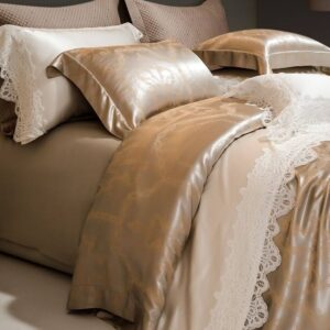 Embroidered Washed Silk Bedding Set