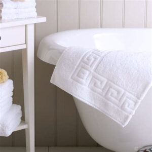 White Cotton Floor Towel Set