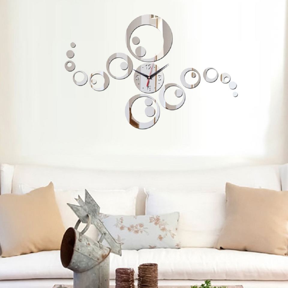 Creative Geometry Dot Mirror Clock