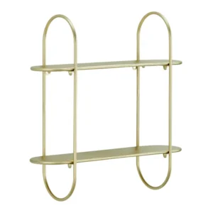 Nordic Gold Metal Floating Shelf