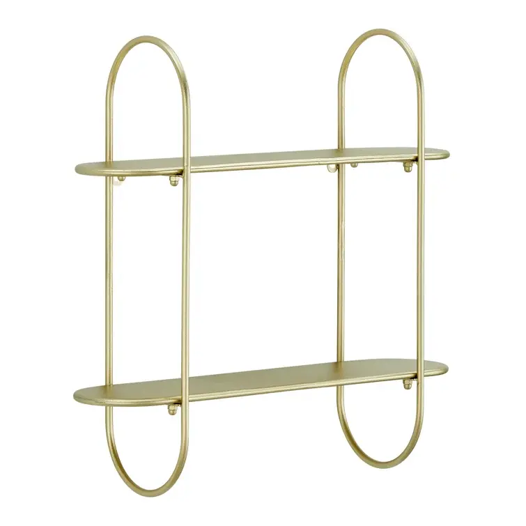 Nordic Gold Metal Floating Shelf