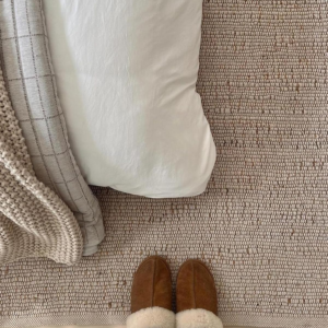 Handwoven Striped Cotton Rug