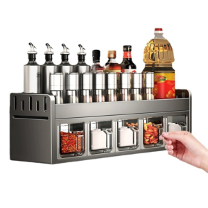 Wall-Mounted Space-Saving Spice Rack