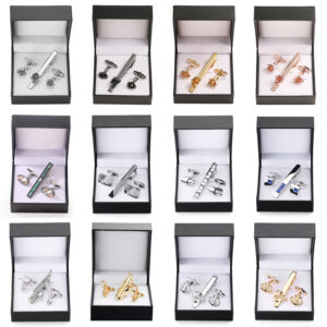 Anchor Design Cufflink & Tie Bar Set
