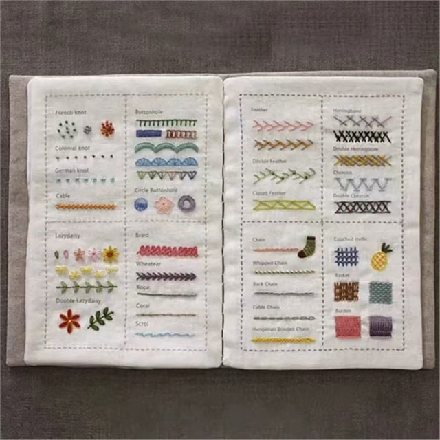 DIY Embroidery Stitch Book