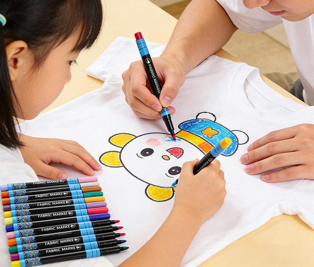 Permanent Fabric Marker Set (20 Colors)