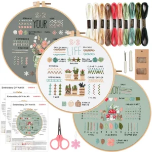 Wool Embroidery Cross Stitch Kit