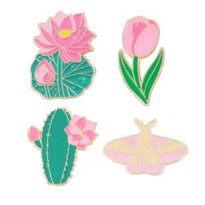 Floral Enamel Lapel Pin