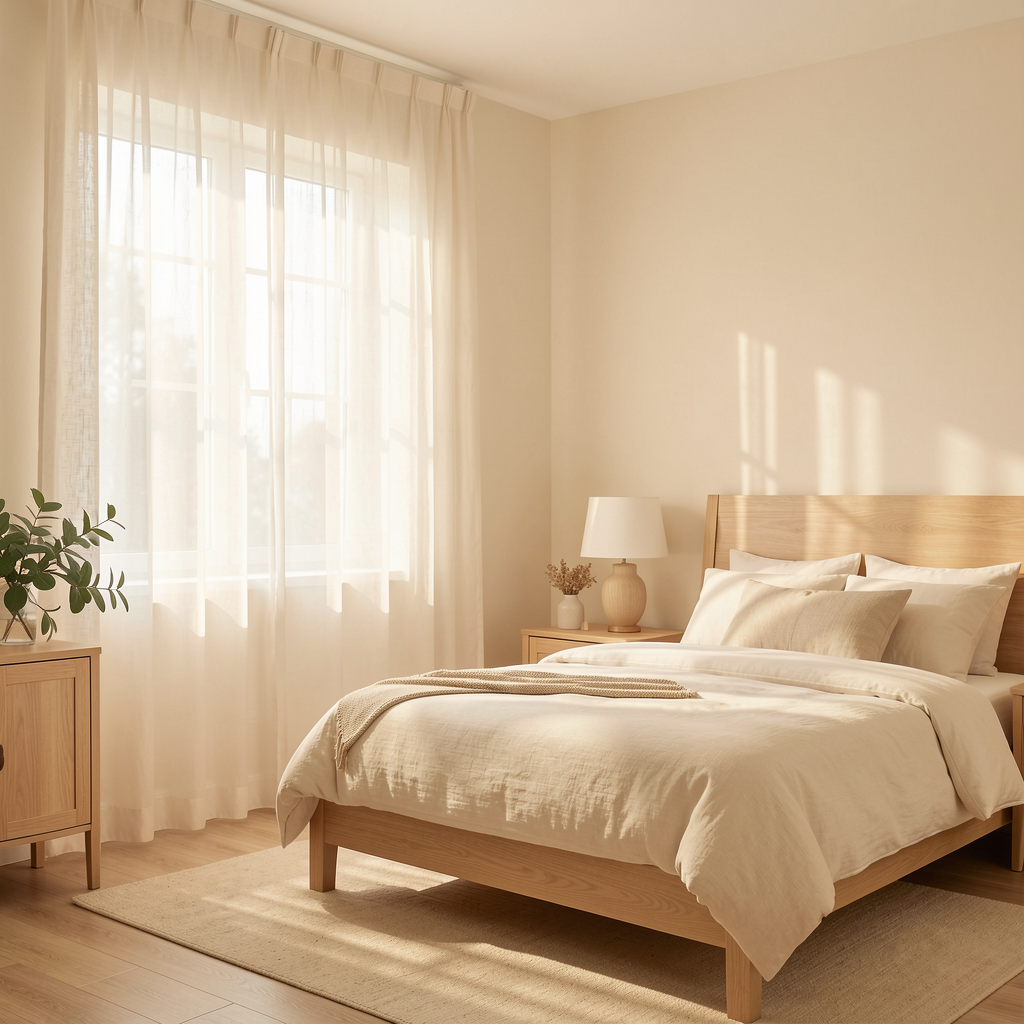 Linen-Look Voile Sheer Panels