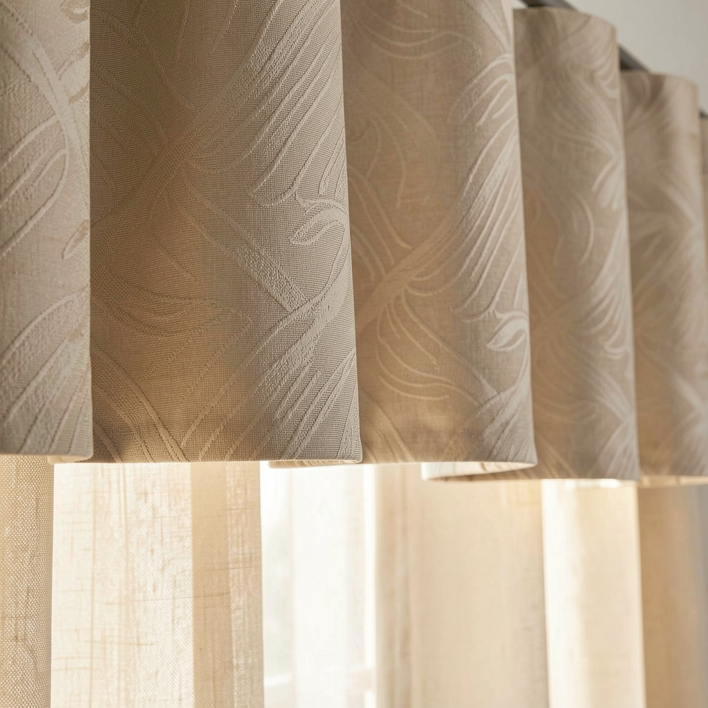 Elegant Wave Jacquard Valance